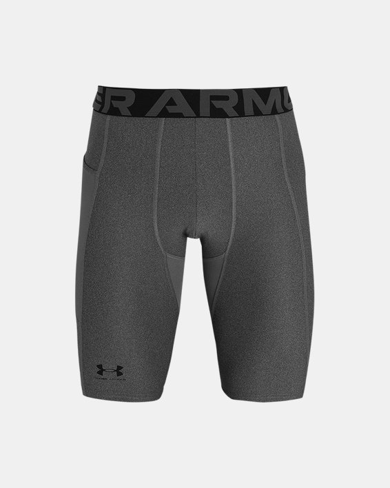 Men's HeatGear® Pocket Long Shorts, Gray, pdpMainDesktop image number 4